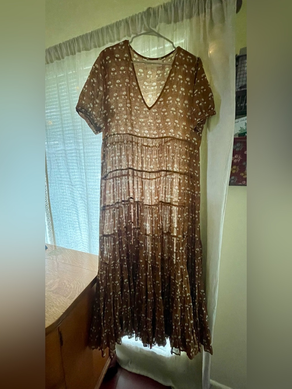 Daughters of India Chaaya in Chai Dress